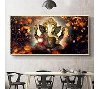 5D Diamond Painting kit Strass Complet,Statue de Ganesha Broderie Diamant Painting Grand Format,DIY Peinture Numero Adulte Enfant perle diamant a coller Canevas Diamant Art Craft Home Decor 90x30cm