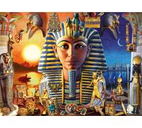 5D Diamond Painting Kits Égypte ancienne,DIY Broderie Diamond Painting Kit Complet pour Adultes Enfants Peinture Diamant Artisanat Strass Point de Croix Painting Maison la Murale la Décoration-50x70cm