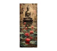 5D Diamond Painting Kits Fleur, DIY Broderie Diamond Painting Kit Complet pour Adultes Zen, Peinture Numero Diamant Strass Point de Croix Artisanat Set, Décoration Murale Cadeau 70x180cm ZSDH-5133