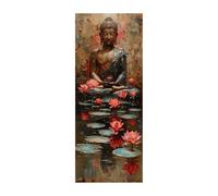 5D Diamond Painting Kits Zen, DIY Broderie Diamond Painting Kit Complet pour Adultes Fleur, Peinture Numero Diamant Strass Point de Croix Artisanat Set, Décoration Murale Cadeau 50x130cm ZSDH-5124