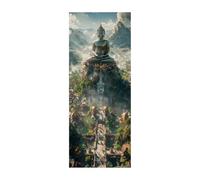 5D Diamond Painting Kits Zen, DIY Broderie Diamond Painting Kit Complet pour Adultes Paysage, Peinture Numero Diamant Strass Point de Croix Artisanat Set, Décoration Murale Cadeau 50x130CM ZSDH-2582