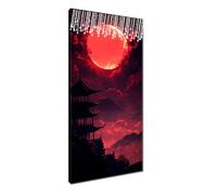 5D Diamond Painting Lune Peinture Diamant Painting, DIY Palais Broderie Diamant Kit Complet, Diamond Art Point de Croix Bricolage Loisirs Créatifs Adultes pour Decoration Murale 60x120 cm T3-1260