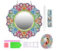 5d Diamond Painting Mirro, Miroir De Peinture Diamant, Miroir Kit Diamond Painting Enfant, Loisirs Créatifs Fille 10 Ans, Diamond Painting Enfant 8 Ans, Pour Enfants à Partir De 5 à 12 Ans