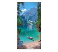 5D Diamond Painting Montagne Diamant Painting Adulte Enfant Accessoires Inclus Lac Loisirs Créatifs Broderie Diamant kit Peinture Adulte xxl Difficile Grand Format DIY Strass Point 100x200cm f-11453