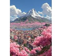 5D Diamond Painting Montagne EnneigéE, Paysage Diamond Painting Enfant, DIY Broderie Diamant Activité Manuelle, Loisirs Créatifs Adultes Kits, Peinture Diamant Kits, Deco Chambre, 100x135cm J-5574