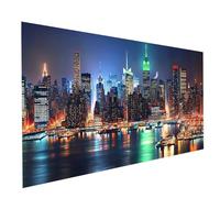 5D Diamond Painting New York Diamant Painting Kit Broderie Point de Croix 70 x 140CM, Loisirs Créatifs Adultes Strass Toile Peinture Ville, Peinture Diamant pour Decoration Murale Cadeau Femme GYL3552