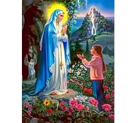 5D Diamond Painting Notre Dame, DIY Broderie Diamant Painting Kit Complet Viens, Diamond Painting Adulte Bricolage Perle Diamant a Coller Artisanat Peinture Diamant, Decoration Murale Salon 40x55cm