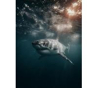 5D Diamond Painting OcéAn, Diamond Painting Enfant Requin, DIY Broderie Diamant Activité Manuelle, Loisirs Créatifs Adultes Kits, DIY Peinture Diamant Kits, Printemps Decor, Cadeau, 60x90cm L-7429