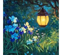 5D Diamond Painting Orchidée, Peinture Diamant Adulte Forêt Broderie Diamant Kit Complet, DIY Full Drill Artisanat Cristal Painting Kit pour Débutant, Décoration Murale, Cadeau Femme 45x45cm G8-477