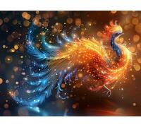 5D Diamond Painting PhéNix, Diamond Painting Adulte RêVe, DIY Broderie Diamant Point de Croix Kits, Peinture Diamant Activite Manuelle Adulte, Décoration Murale Maison, Cadeau Femme 20x30cm 7-9496