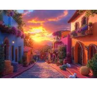 5D Diamond Painting Ruelles De Rue, Kit Peinture Diamant Adulte, Paysage 1 Diamond Painting Broderie Complet Art du Diamant Point De Croix Cristal Kit, Cadeau Femme Débutants Decor 35x45cm T0U-686