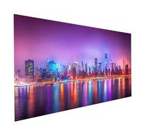 5D Diamond Painting Scène nocturne de la ville Diamant Painting Kit Broderie Point de Croix 40 x 80 cm, Loisirs Créatifs Adultes Strass Toile Peinture New York, Peinture Diamant, Cadeau Femme GYL5475
