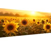5D Diamond Painting Tournesol, DIY fleur Diamant Painting, Broderie Diamant Kit Complet, Peinture Diamant Bricolage Loisirs Créatifs Adultes Strass Point de Croix, Murale Décoration 40x70cm WE-3983