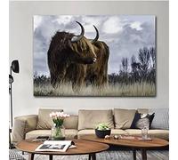 5D Diamond Painting Vache animale,Adultes/Enfants DIY Peinture Diamant Kit Complet, Strass Cristal Broderie Point De Croix canevas Convient aux décoration Murale à la Maison Square Drill 100x120cm