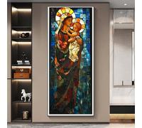 5D Diamond Painting Vierge religion Diamond-Painting Grand Format 100 X 50cm, DIY Peinture Diamant Adulte Puzzle Diamant Painting, Mosaïque Cristal Art pour Tableau Decoration Murale Salon Gifts-g319