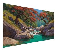 5D Diamond Painting Voir, Diamond Painting Enfant Arbre, Broderie Diamant Cristal Art Kits, DIY Peinture Diamant, 5D Loisirs Créatifs Point de Croix, Decoration Maison, Cadeau Femme, 200x100cm A-4283