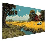 5D Diamond Painting Voir, Diamond Painting Enfant Cottagee, Broderie Diamant Cristal Art Kits, DIY Peinture Diamant, 5D Loisirs Créatifs Point de Croix, Decoration Maison, Cadeau Femme, 90x40cm R-4335