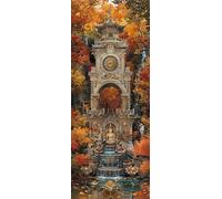 5D Diamond Painting Zen, Diamant Peinture Numero Adulte Architecture, Kit Broderie Point de Croix Strass Peinture Diamant 100 x 40 CM, Loisirs Créatifs Adultes Diamond Painting, Cadeau Model-19261