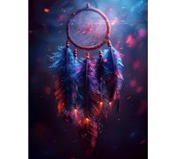 5D Diamond PaintingAttrape-RêVes, DIY Diamond Painting Adulte Complet Kits,Plume Carré Broderie Diamant Kits, Loisirs Créatifs Adultes, Peinture Diamant pour Decoration Cadeau Femme 70x95cm -FZ2508850