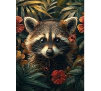 5D Diamond PaintingOurs, DIY Diamond Painting Adulte Complet Kits,Fleurs Carré Broderie Diamant Kits, Loisirs Créatifs Adultes, Peinture Diamant pour Decoration Murale Cadeau Femme 60x80cm -FZ250826W