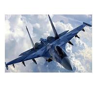 5D DIY Diamant Peinture Complete kit, Avion De Chasse À Réaction 25x40cm Peinture Diamant Painting Point De Croix Strass Broderie Arts Artisanat pour Salon Chambre Décoration Autocollant Mural