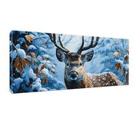 5D DIY Diamond Art Painting Kit Complet, Le cerf Diamant Peinture Kits, Diamant Strass Cristal Point de Croix Broderie Peinture Painting par Numéros pour Murale Décoration Enfants Adultes 30x60cm U275