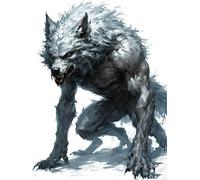 5D DIY Diamond Art Painting Kit Complet, Loup garou Diamant Peinture Kits, Diamant Strass Cristal Point de Croix Broderie Peinture Painting par Numéros pour Murale Décor Enfants Adultes 30x40cm X-322