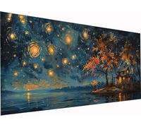 5D DIY Diamond Painting Adulte Arbre, Diamond Painting Adulte Grand Format 80x40cm, Maisons Peinture Diamant Loisirs Créatifs Adultes, Diamant Strass Kit pour Décoration Murale Maison Cadeau N-7231