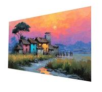 5D DIY Diamond Painting Afrique 60x120 CM Plein Forage Diamant Peinture Adultes Enfants Broderie Point De Croix Painting par Numéro Kit Paysage Diamant Art Kits pour Decoration Murale Cadeau model4807