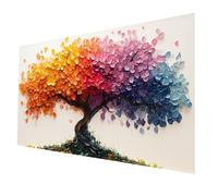 5D DIY Diamond Painting Arbre 70x140cm Plein Forage Diamant Peinture Adultes Enfants Broderie Point De Croix Painting par Numéro Kit Abstrait Diamant Art Kits pour Decoration Murale Cadeau model-2918