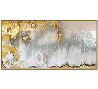 5D DIY Diamond Painting Complète Foret Point De Croix Kit Art Moderne Doré Abstrait 50x100cm Diamant Peinture Kits pour Adultes Strass Broderie Diamant Art Craft pour Décoration Murale Maison 20x40in