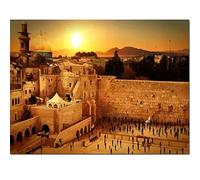 5D DIY Diamond Painting Complète Foret Point De Croix Kit Mur Des Lamentations Israël 50x60cm Diamant Peinture Kits pour Adultes Strass Broderie Diamant Art Craft pour Décoration Murale Maison