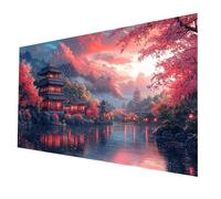 5D DIY Diamond Painting Coucher de soleil 60 x 120CM Plein Forage Diamant Peinture Adultes Enfants Broderie Point De Croix Painting par Numéro Kit Japon Diamant Art Kits pour Cadeau Femme model-747