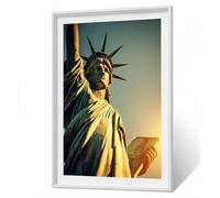 5D DIY Diamond Painting Enfant & Adulte - USA Broderie Diamant Kit Complet, statue de la liberté Peinture Kit pour Loisirs Créatifs, Tableau Diamant pour Décoration Intérieure Maison 40x50cm ZBSF967