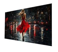 5D DIY Diamond Painting Femme 30x60cm Plein Forage Diamant Peinture Adultes Enfants Broderie Point De Croix Painting par Numéro Kit Ville Diamant Art Kits pour Decoration Murale Cadeau Femme model5042