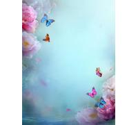 5D DIY Diamond Painting Fleur, Diamond Painting Adulte Papillon, DIY Peinture Diamant Kits, 5D Diamant Point de Croix, Activité Manuelle Adulte Kits, Decoration Murale Maison, Cadeau, 60x90cm 2-5584