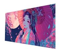 5D DIY Diamond Painting Geisha japonaise 30 x 60CM Plein Forage Diamant Peinture Adultes Enfants Broderie Point De Croix Painting par Numéro Kit Parapluie Diamant Art Kits pour Cadeau Femme model-4776