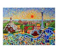 5D DIY Diamond Painting Kit,Espagne Lever du soleil Broderie Diamant Kit Complet pour Adultes Enfants Cristal Strass Point de Croix Art pour La Maison Décor Murale Cadeau (30x40cm/12x16in)