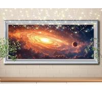 5D DIY Diamond Painting Kit,Galaxie,Terre Peinture Diamant Adulte grand (70x180cm),Bricolage Mosaïque Broderie Point de Croix Painting Diamant Kit,Peinture Diamant Enfant pour Maison Décor 58Y-6941
