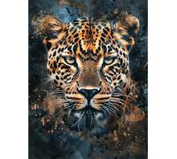 5D DIY Diamond Painting Kit,GuéPard,Animal Peinture Diamant Adulte grand 30x40cm,Bricolage Mosaïque Broderie Point de Croix Painting Diamant Kit Complet,Peinture Diamant Enfant pour Maison Décor C1655