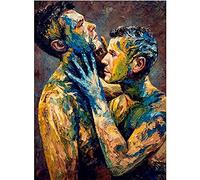 5D DIY Diamond Painting Kit,Homme abstrait Broderie Diamant Kit Complet pour Adultes Enfants Cristal Strass Point de Croix Art pour La Maison Décor Murale Cadeau (40x50cm/16x20in)