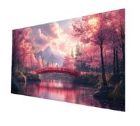 5D DIY Diamond Painting Montagne enneigée 70x140 CM Plein Forage Diamant Peinture Adultes Enfants Broderie Point De Croix Painting par Numéro Kit Pont Diamant Art Kits pour Decoration Murale model-888