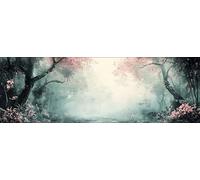 5D DIY Forêt Diamond Painting Grande Taille 40x120cm, Diamond Painting Adulte Paysage, Peinture Diamant Painting Broderie au Point de Croix Strass Kit Créatif Diamant Décoration de la Maison TU0N-30