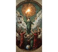 5D DIY La venue de Jésus Kits de Peinture Diamant, Grand Diamond Painting pour Adulte, Diamond Art Kits Strass Point de Croix Cristal Painting pour Maison Décor Cadeaux 30x40 cm 90x180 cm z-806