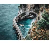 5D DIY Le Port Kits de Peinture Diamant, Complète Paysage Diamond Painting pour Adulte Débutants, Loisirs Créatifs Adultes Art du Diamant, Décoration Murale Maison Peinture Diamant 60x80 cm L0Y-1089