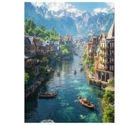 5D DIY Paysage Kits de Peinture Diamant, Diamond Painting pour Adulte Débutants, Océan Broderie Diamant Kit Complet, Diamond-Painting pour Détente et Décoration de Maison, 60x80cm L-Y555