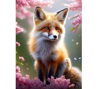 5D DIY Peinture Diamant Adulte, Renards animaux Diamond Painting Grand Format, Diamond Painting Accessoires Canevas Kit Complet Adulte, Diamond Painting Noel pour Cadeau Decoration Salon(20x28in)-F8