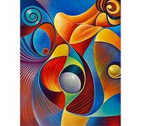 5d Diy Peinture Diamant Forage Complet Kit Paysage coloré Adultes Cristal Strass Diamant Broderie Peinture Photos Collé Arts Artisanat Pour La DéCoration Murale Maison Cadeau Round Drill,40x50cm