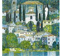 5D DIY Peinture Diamant kit, adulte, enfant, Broderie diamant kit, Diamond painting, Point De Croix Broderie - Célèbre église de peinture-Gustav Klimt-Carson(40x50cm)