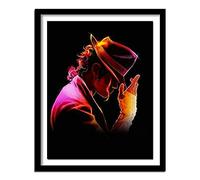 5D DIY Peinture Diamant Kit Panoramique Foret Michael Jackson Adultes enfant Handmade Cristal Strass Point De Croix Broderie Diamond Painting Salon Chambre toile de décoration 25x30cm